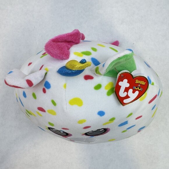 Ty Squish A Boos Harmonie Unicorn Plush Toy 8" Multicolor Dot Pattern Confetti - Picture 6 of 15